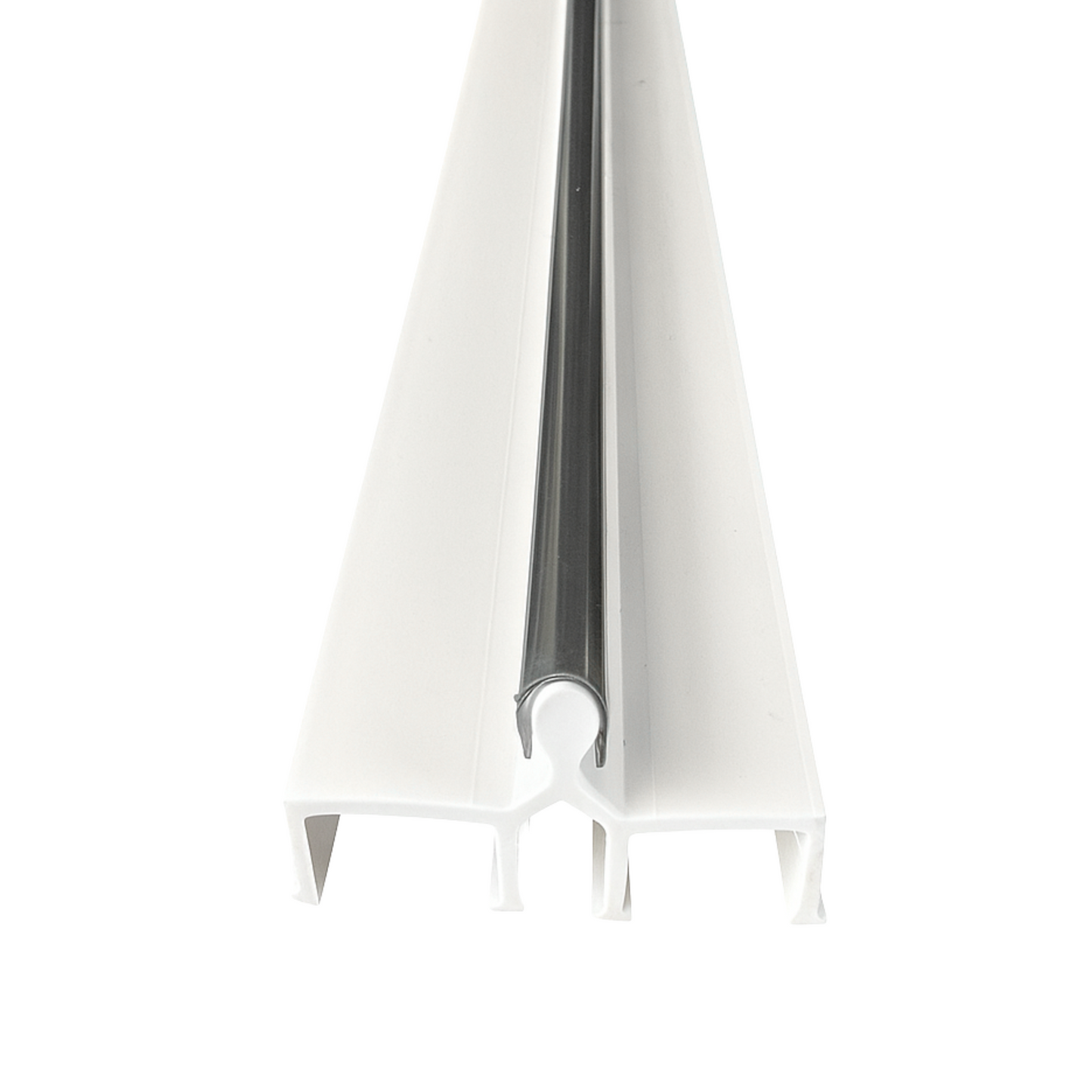 Old Style Sliding Glass Door Track Double Panel Track, Sliding Door Bottom Track, Screen Door Track Repair Rail - White