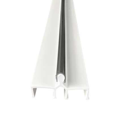 Old Style Sliding Glass Door Track Double Panel Track, Sliding Door Bottom Track, Screen Door Track Repair Rail - White