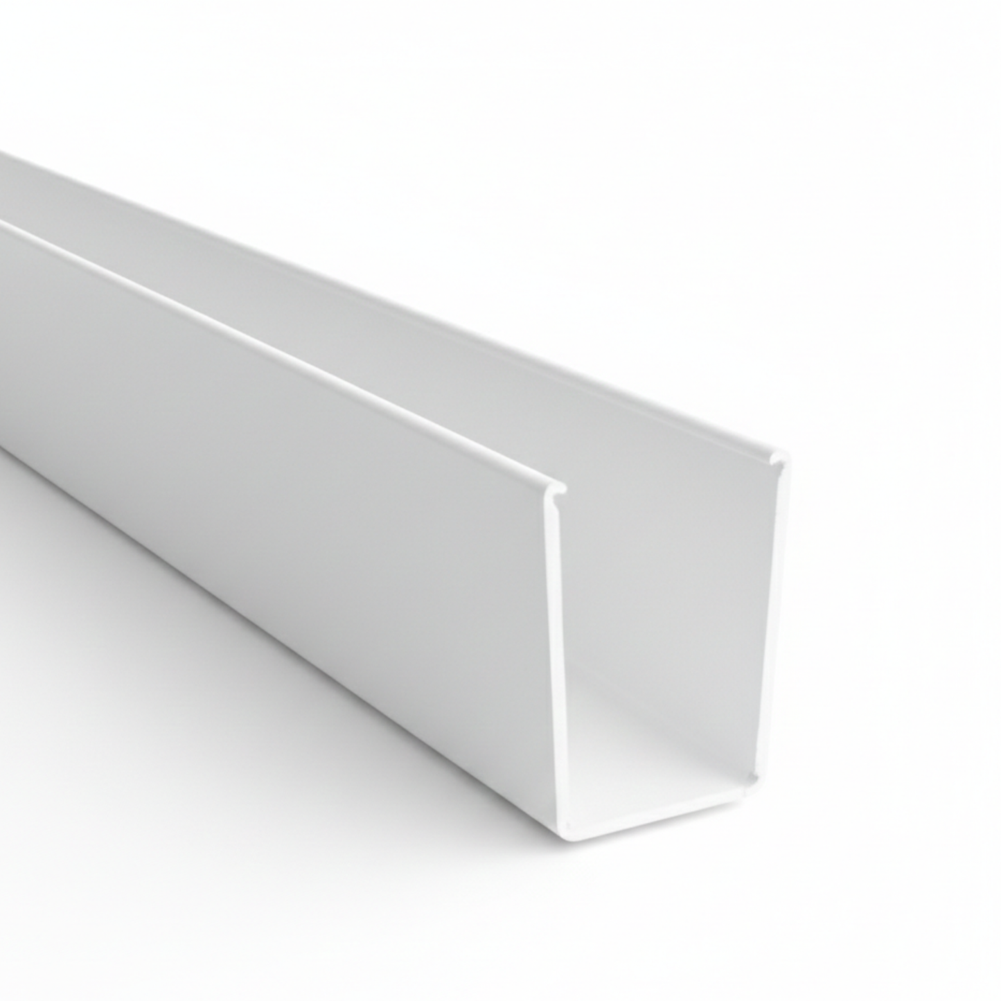KC Hardware Aluminum U Channel Top Sliding Screen Door Track Replacement, Weather Resistant Sliding Screen Patio Door Rail Track - White, 95"(Pack of 1)