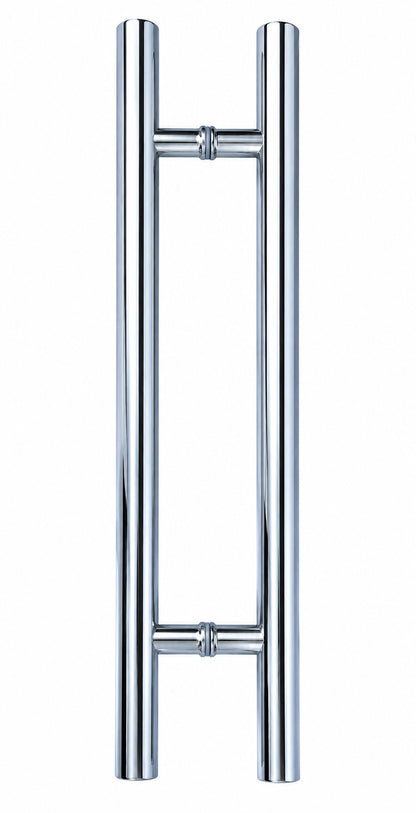 Stainless Steel Double-Sided Pull Door Handle Chrome Nickel 24 in, 36 in, 48 in