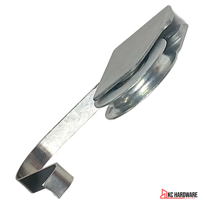 Patio Screen Door Roller Assembly – 1-1/8" Steel Wheel | Heavy-Duty Replacement Roller for Sliding Screen Doors- 2 Pack