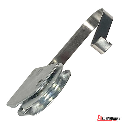 Patio Screen Door Roller Assembly – 1-1/8" Steel Wheel | Heavy-Duty Replacement Roller for Sliding Screen Doors- 2 Pack