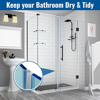 95 in Magnetic Shower Door Side Seal for 3/8 in Glass Doors Set Of 2