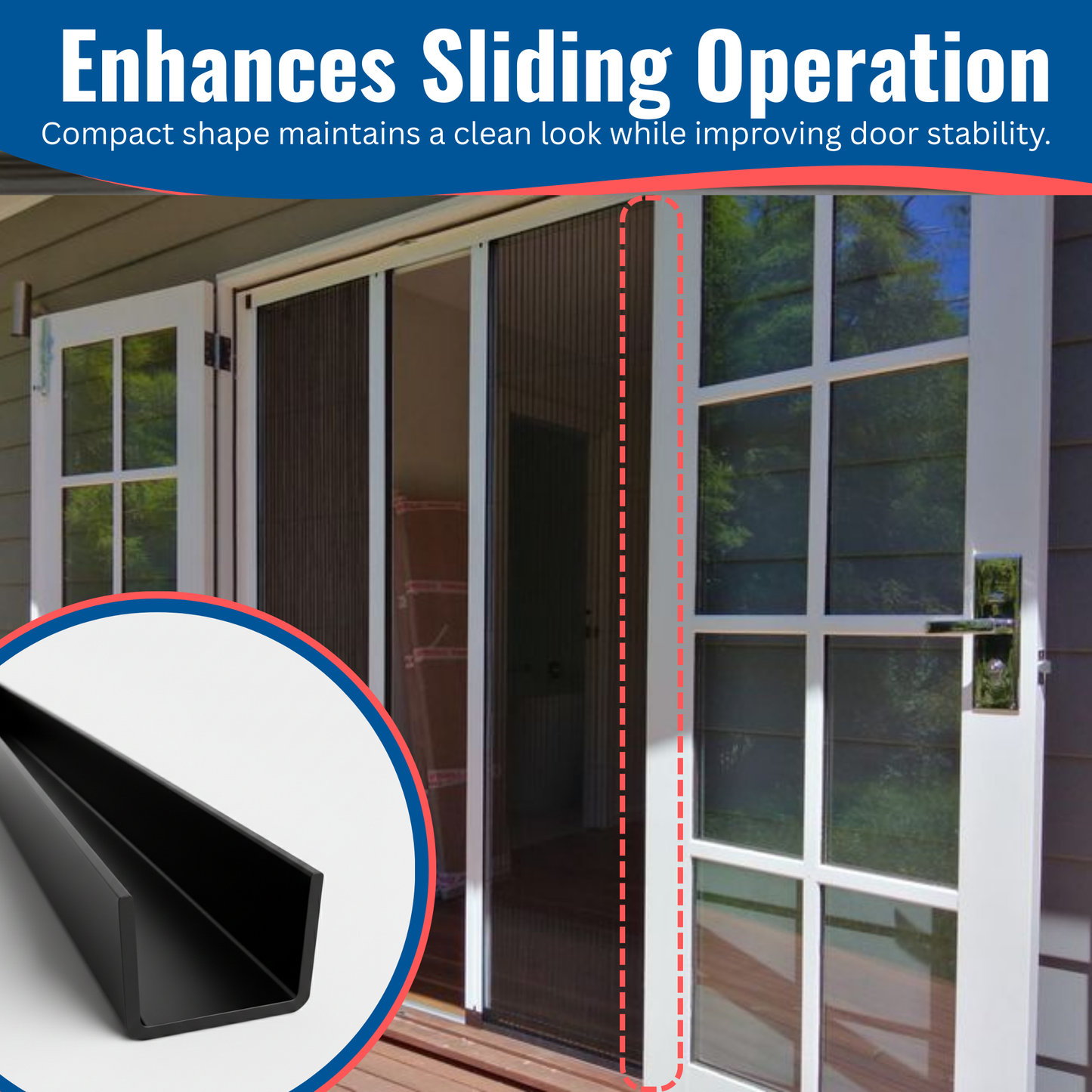 1/2 in. x 5/8 in. x 72 in. Black Aluminum U-Channel