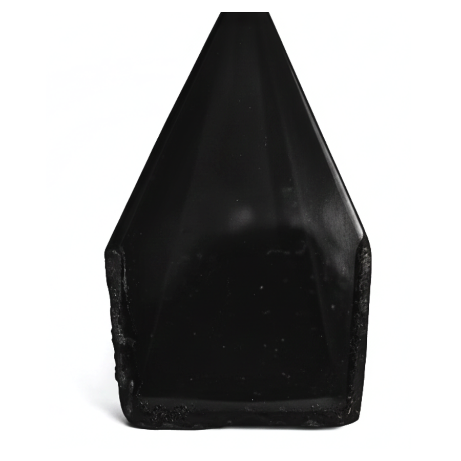 1/2 in. x 5/8 in. x 95 in. Black Aluminum U-Channel