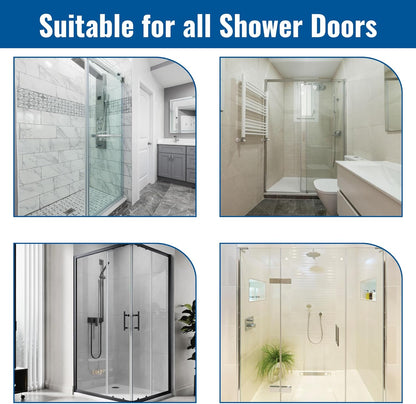 Clear Shower Door Side Jamb Seal for 3/8 in Glass Doors 95 in