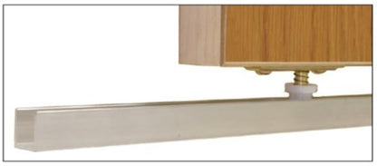 72 in Aluminum Guide Channel for Sliding Folding Pocket Doors