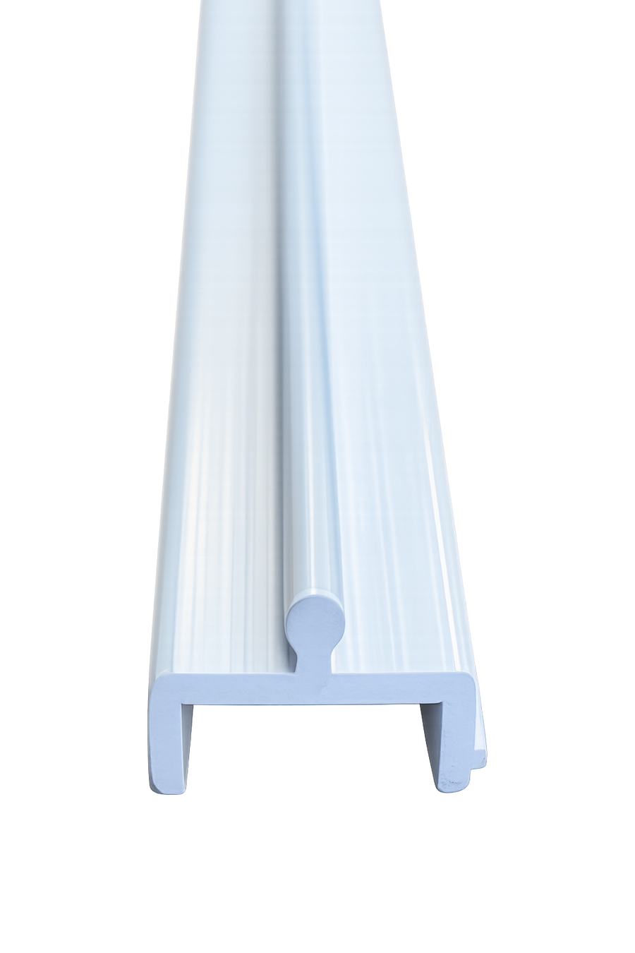 72 In & 96 In Lengths | 3/4 In Wide Sliding Screen Door Bottom Track Replacement - White Vinyl