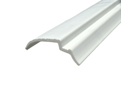 KC Hardware White Long Snap in Vinyl Glazing Bead | Durable Weather-Resistant Window Frame Seal | Easy Install | Residential & Commercial Use