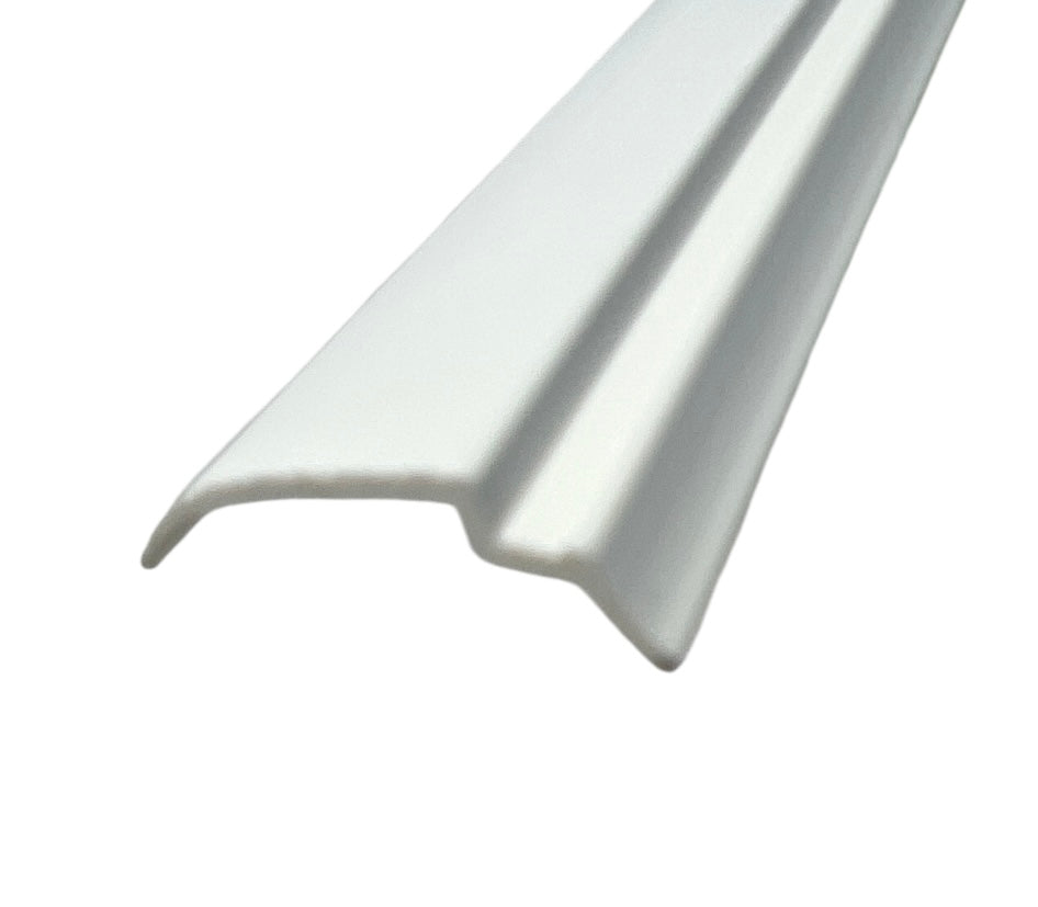 KC Hardware White Long Snap in Vinyl Glazing Bead | Durable Weather-Resistant Window Frame Seal | Easy Install | Residential & Commercial Use