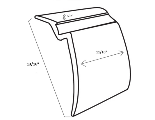 KC Hardware White Long Snap in Vinyl Glazing Bead | Durable Weather-Resistant Window Frame Seal | Easy Install | Residential & Commercial Use