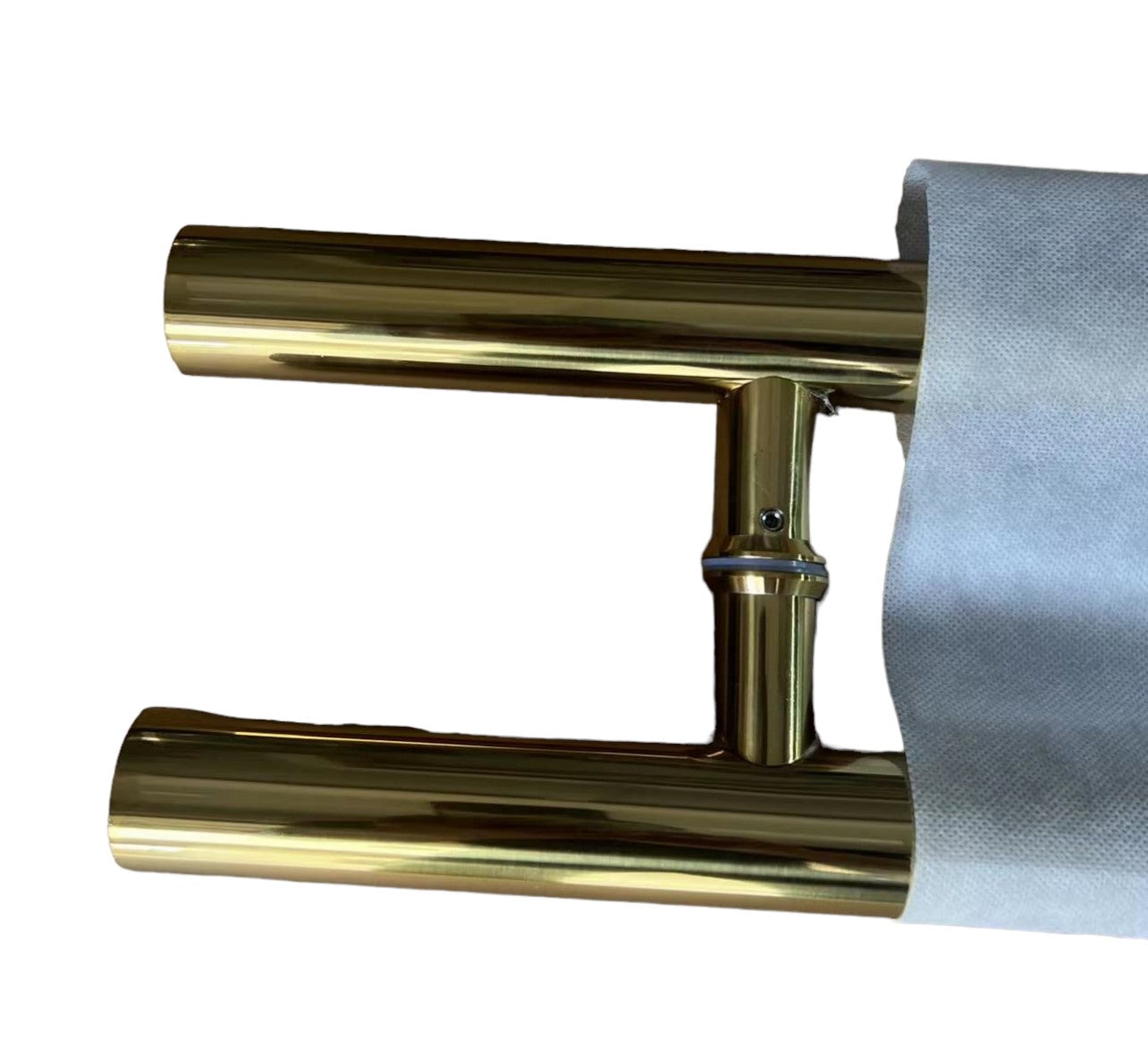 Stainless Steel H Shaped Push Pull Door Handles, Double Sided Door Pulls, Commercial Pull Door Handle for Sliding Doors and Entry Glass Doors- Polished Gold