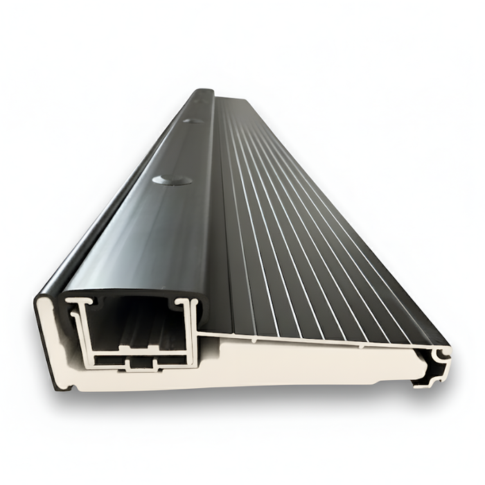 Aluminum Adjustable Exterior Door Threshold, Black, 36 in Length