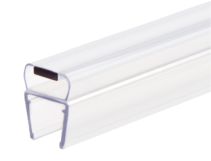 KC Hardware Magnetic Shower Door Seal Set of 2 for 3/8" Glass, 135°, 95"