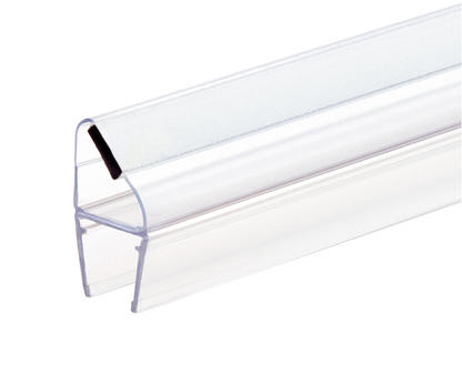 KC Hardware Set of 2 Magnetic Shower Door Seal for 3/8" Glass Shower Doors- 90 Deg Outswing Door- 95" Length