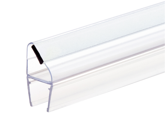 KC Hardware Set of 2 Magnetic Shower Door Seal for 3/8" Glass Shower Doors- 90 Deg Outswing Door- 95" Length