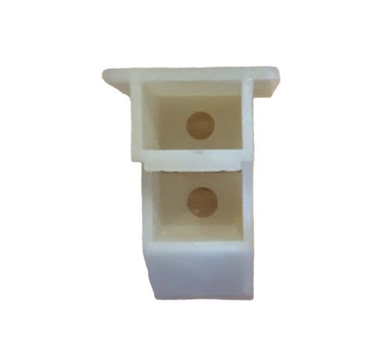 White Nylon Sash Cam Replacements, 7/8" x 1-5/16", Channel Balances, 2-Pack