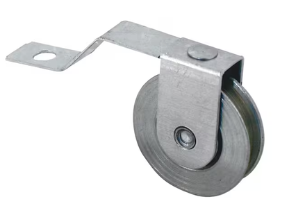 KC Hardware Stainless Steel Screen Door Tension Spring with Roller, Sliding Door Rollers, Tension Spring Wheels for Academy Doors and Sliding Screen Doors- 1" Diameter- Pack of 2