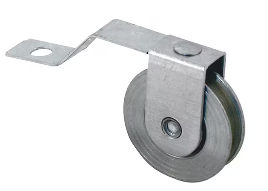 KC Hardware Stainless Steel Screen Door Tension Spring with Roller, Sliding Door Rollers, Tension Spring Wheels for Academy Doors and Sliding Screen Doors- 1" Diameter- Pack of 2