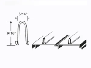 KC Hardware Stainless Steel Sliding Track Cover for Sliding-Patio & Glass Doors - Image 3