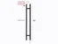 ROUND PULL-BAR H SHAPE LADDER STAINLESS STEEL DOOR HANDLE (5)