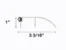 SILVER HIGH PROFILE VINYL ALUMINUM OUTSWING DOOR THRESHOLD STRIP (4)