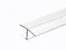 CLEAR FRAMELESS SHOWER DOOR SIDE SEAL STRIP H-TYPE 180 DEGREE 72INCH LENGTH, (1, 12INCH GLASS) (2)