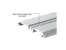 KC HARDWARE METAL BOTTOM TRACK FOR ROLLING SLIDING DOORS 95 INCH LENGTH 2