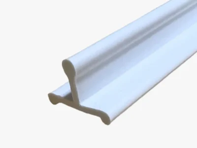 KC Hardware Flat Vinyl Track for Sliding Screen Door - White