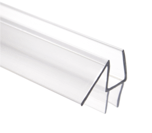 Clear Frameless Shower Door Bottom Seal Strip for 3/8 in Glass- 36" in Length - Image 5