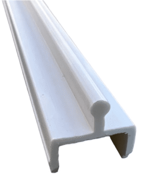 White Vinyl Sliding Screen Door Track - Image 3