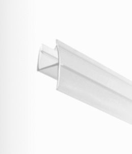 KC Clear Y Jamb Water Seal 3/8" Flexible Edge in Line Panel (Soft Leg)