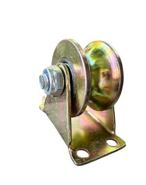 KC Hardware Heavy Duty Stainless Steel U-Groove Gate Roller with Bracket - Image 2