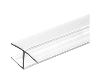 Frameless Shower Door Kit Side H 72'' + Bottom Seals Strips with Drip Rail 40''- Ultimate Kit for Shower Leaks (3/8'' Thickness (10mm)) Clear - Image 4