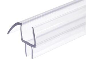 Frameless Shower Door Kit Side H 72'' + Bottom Seals Strips with Drip Rail 40''- Ultimate Kit for Shower Leaks (3/8'' Thickness (10mm)) Clear - Image 5