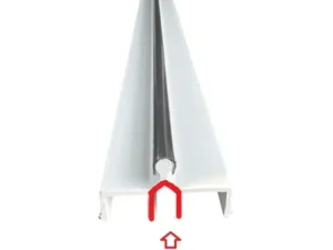 Vinyl Sliding Screen Door Bottom Double Panel Track Repair - 72 Inch4