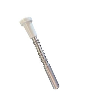 Window Screen Plunger Latch Pins with White Caps, 25 Pack