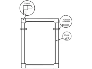 Window Screen Plunger Latches with White Caps, Metal Plunger Pins for Window Screen Replacement 3