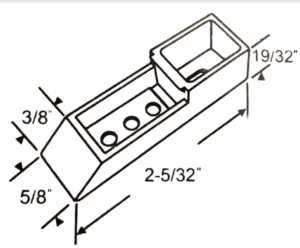 2-3/16" Window Channel Balance Sash Cams, White (2 Pack) - Image 3