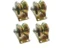 Stainless Steel V-Groove Wheel Pulley, Sliding Gate Rollers with Brackets, Heavy Duty Rigid Rolling Gate Wheels for Inverted Track