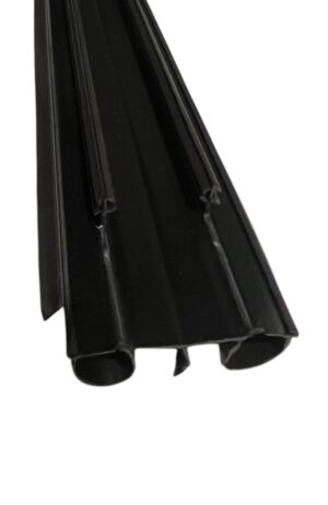Door Bottom Sweep with Notched Kerfs, Weather Stripping Seal, Under Door Seal for Front and Exterior Doors, 7/8" Width, Black- 36 Inch - Image 2