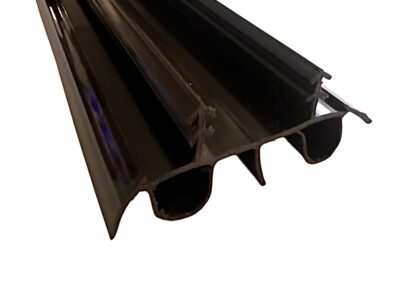 Door Bottom Sweep with Notched Kerfs, Weather Stripping Seal, Under Door Seal for Front and Exterior Doors, 7/8" Width, Black- 36 Inch