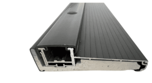 36" Adjustable Black Aluminum Door Threshold – Heavy Duty