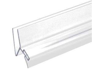 95" Frameless Shower Door Side H-Jamb Seal, 135° for 3/8" Glass