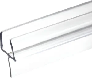 36" Frameless Clear Shower Door Bottom Seal for 3/8" Glass