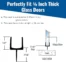 36 Frameless Clear Shower Door Bottom Seal for 38 Glass3