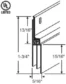 36 Triple Vinyl Door Bottom Sweep – Bronze Anodized Seal2