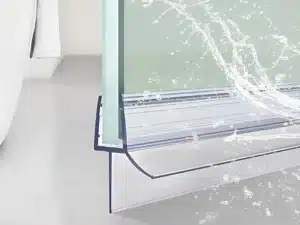 47" Frameless Shower Door Sweep – Bottom Seal for 3/8" Glass