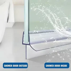 47" Frameless Shower Door Sweep – Bottom Seal for 3/8" Glass