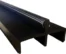 72 Vinyl Sliding Door Track with Stainless Steel Cover black